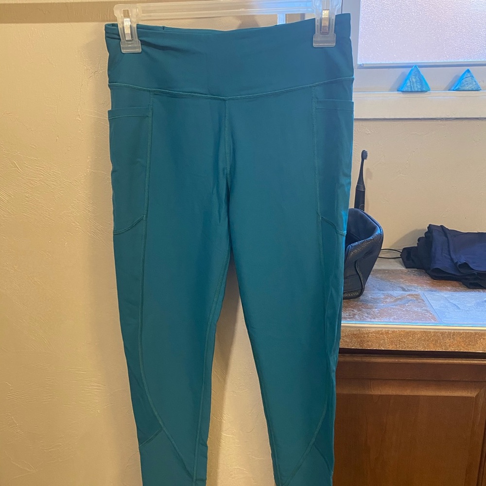 Workout pants- teal
